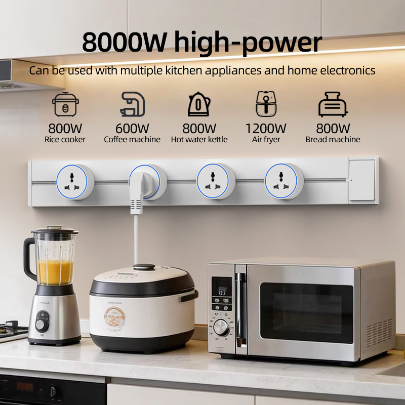 White Home Movable Power Track - Kitchen Appliances Uk review and price