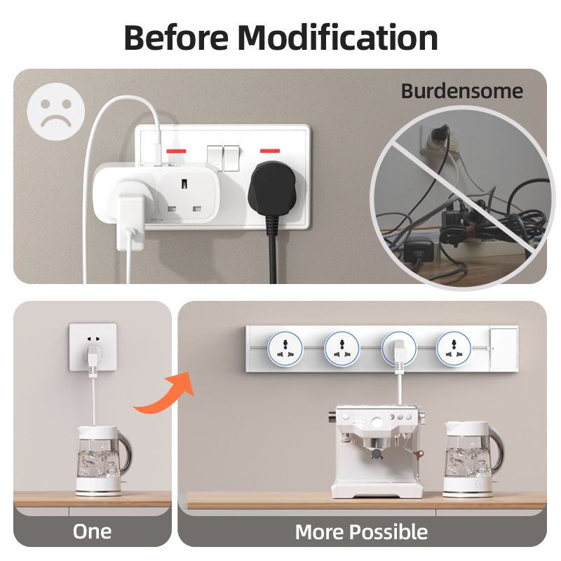 White Home Movable Power Track - Kitchen Appliances Uk review and price